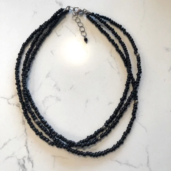Silpada Jewelry Sapota Black And Sterling Silver Beaded